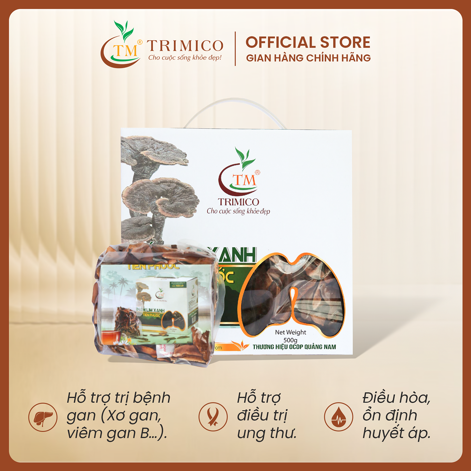 Nấm Lim Xanh thái lát