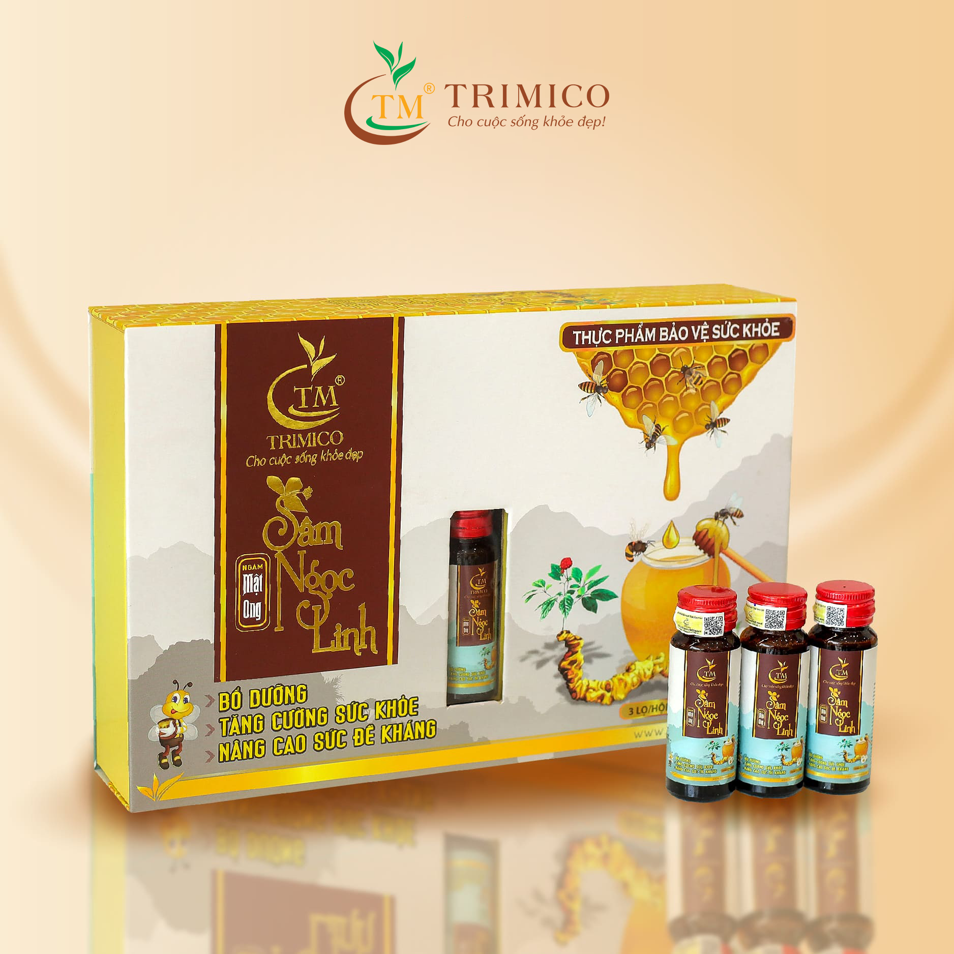 Sâm Ngọc Linh Ngâm mật Ong TRIMICO 90ml