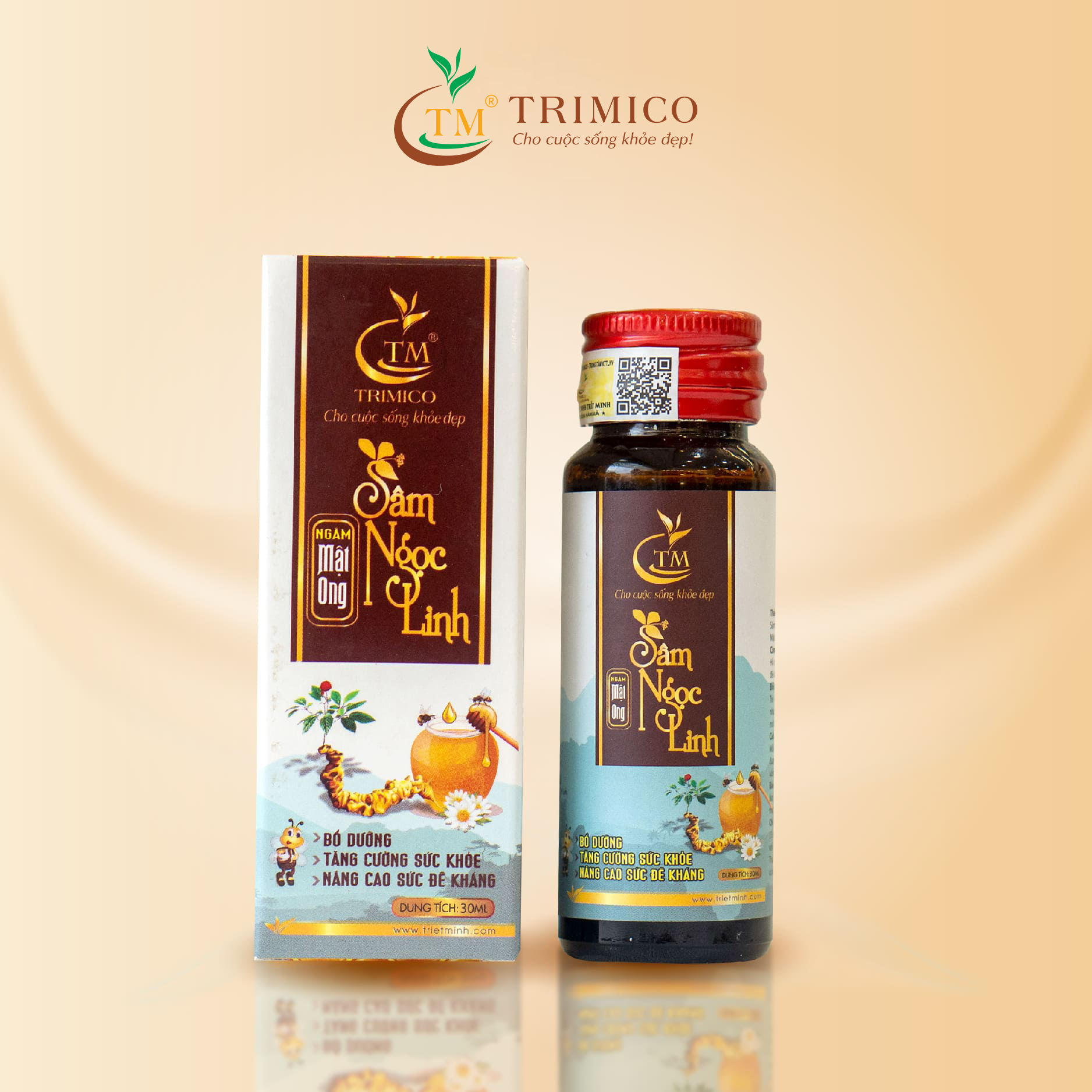 Sâm Ngọc Linh Ngâm Mật Ong TRIMICO Lọ 30ml