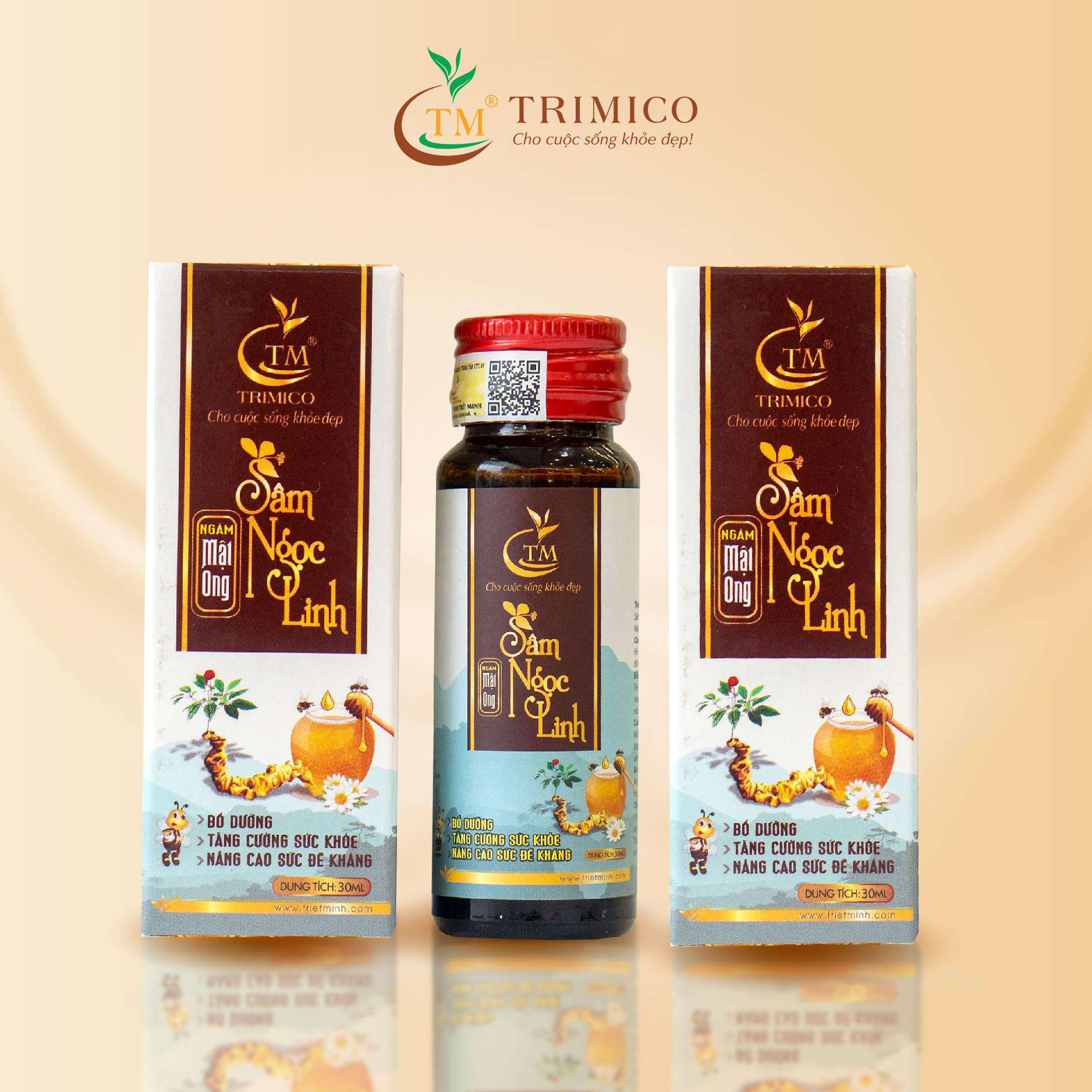 Sâm Ngọc Linh Ngâm Mật Ong TRIMICO Lọ 30ml