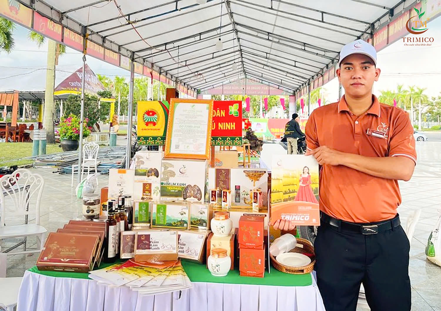 Gian hàng của TRIMICO tại hội chợ