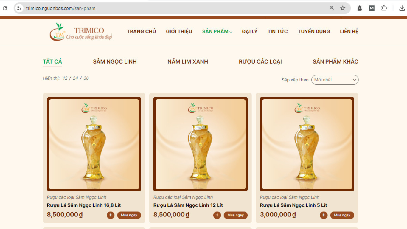 Lướt tìm sản phẩm khách hàng muốn mua