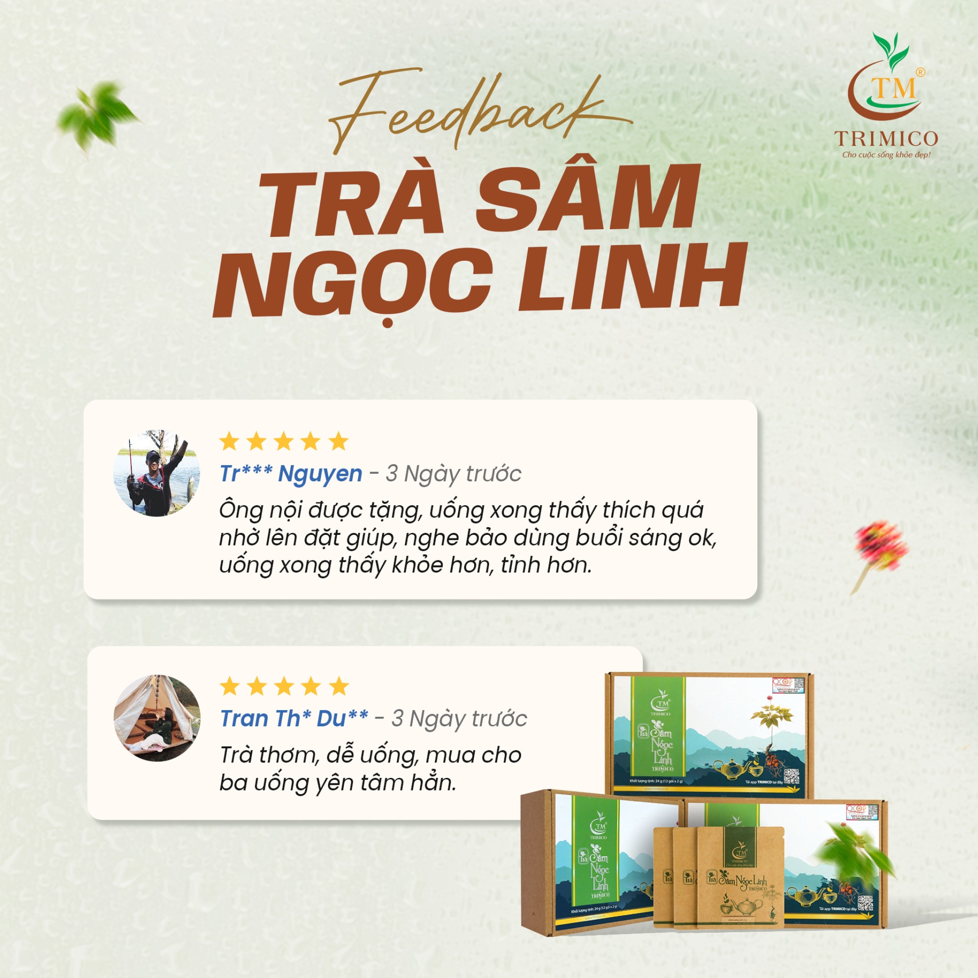 Review trà túi lọc sâm Ngọc Linh