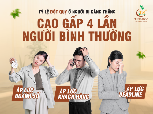 NGƯỜI THƯỜNG XUYÊN CĂNG THẲNG CÓ NGUY CƠ BỊ ĐỘT QUỴ GẤP 4 LẦN NGƯỜI BÌNH THƯỜNG